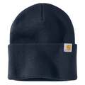 Carhartt Men's AH4597 M Knt Cffd Beanie OS Hats Unassigned Navy AH4597-M / 104597-NVYOS